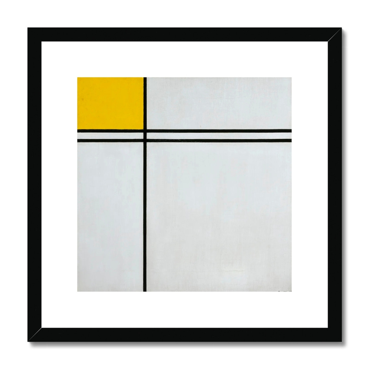 その他 Piet Mondrian 1000% Composition with Double Line and Yellow, 1932 by Piet