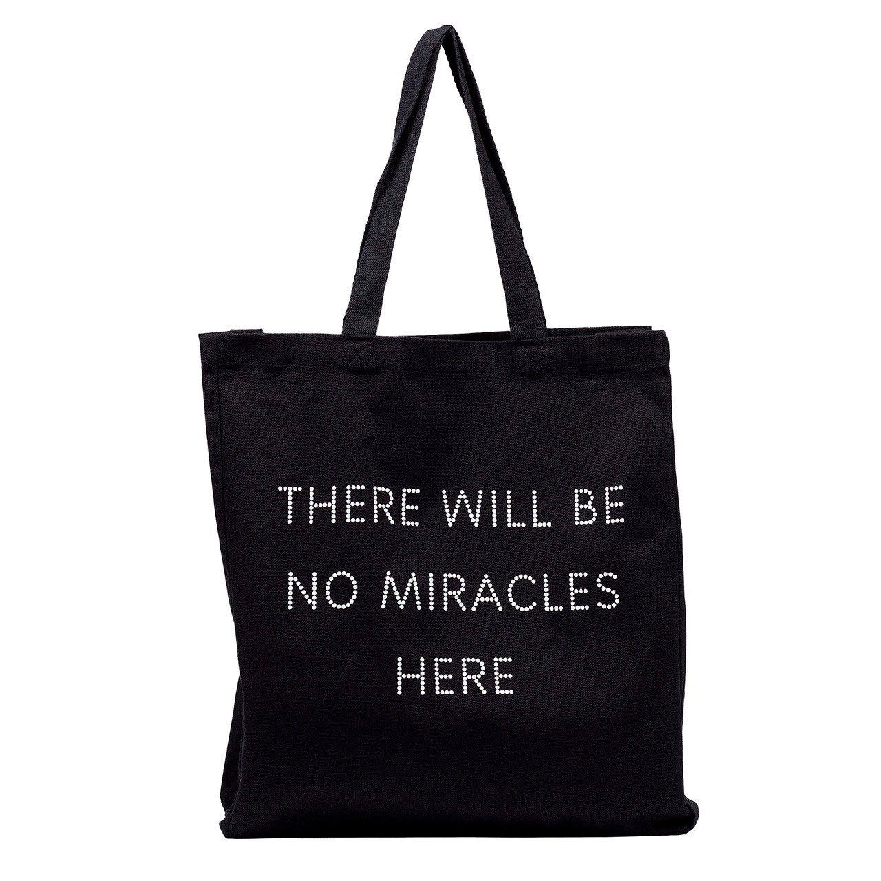 There Will Be No Miracles Here canvas tote bag