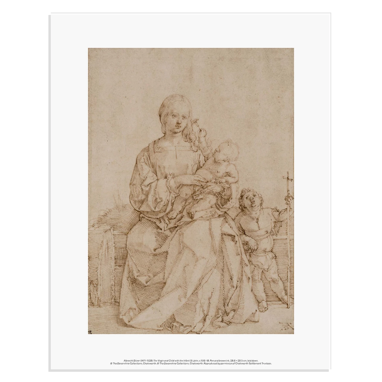 The Virgin and Child with the Infant St John by Albrecht Dürer art print