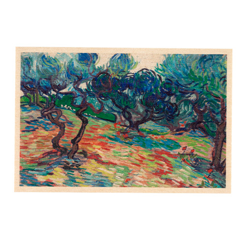 Olive Trees by Vincent van Gogh wooden postcard