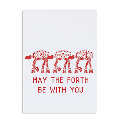 May the Forth be with you greeting card