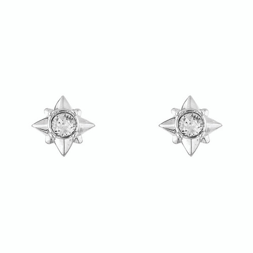 Stellar star clear crystal stud earrings