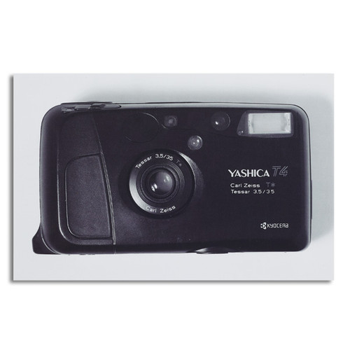 Yashica T4 vintage camera by Antony Nobilo single greeting card