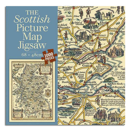 Scottish picture map jigsaw puzzle (1000 pieces)