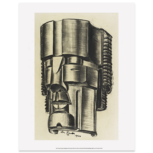 Study for a colossal steel head by William McCance