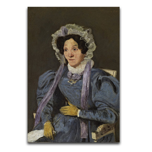 The Artist's Mother (Marie Françoise Oberson, 1769 - 1851) by Jean-Baptiste Camille Corot magnet