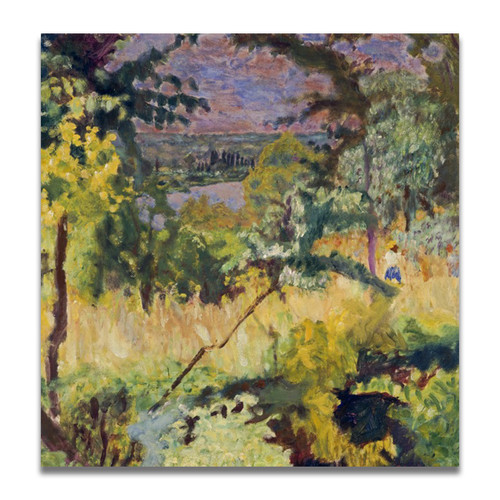 Échappee sur la rivière, Vernon [View of the River, Vernon] by Pierre Bonnard (60 cm) stretched canvas