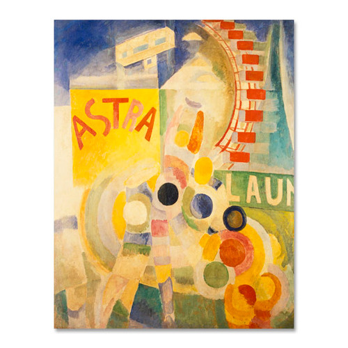 L'Équipe de Cardiff [The Cardiff Team] by Robert Delaunay (80 cm) stretched canvas