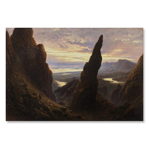 Entrance to the Cuiraing, Skye by Waller Hugh Paton (100 cm) stretched canvas