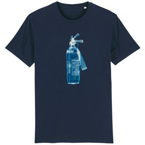 Fire Extinguisher by Do Ho Suh large navy-blue cotton t-shirt