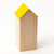 Storage house (yellow roof) desk accessory