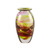 Amber ruby tidal posy handmade glass vase