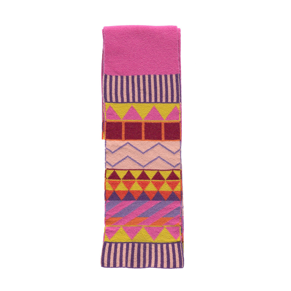 Liberty bubblegum wool scarf
