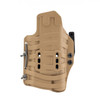 Back side of Floodlight2 holster in tan.