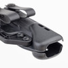 Pro holster close-up of comfortable muzzle shape.