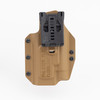Rear view of the Floodlight OWB holster showing the included  Blade Tech Tek-Lok belt attachment.