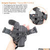 The Enigma Express for the Taurus T.O.R.O 856 has an optic shroud, which prevents the red dot from getting caught on your clothing when you draw.