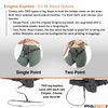 The upgraded Enigma leg leash comes with two options, single point and two point, so you can customize your perfect fit.