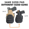 The PHLster Flat Wedge RX works for a wide variety of gun sizes.