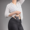 PHLster Enigma Micro shown on woman wearing business casual outfit.