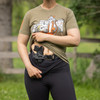 PHLster Enigma Micro shown on a woman wearing leggings.