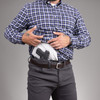 PHLster Enigma Micro shown on a man wearing a tucked-in shirt.