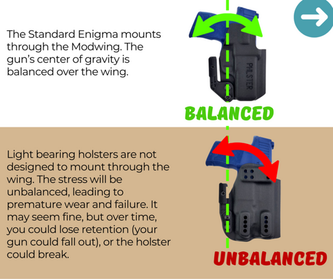 Reasons Why Light Bearing Holsters Don't Work With the Standard Enigma