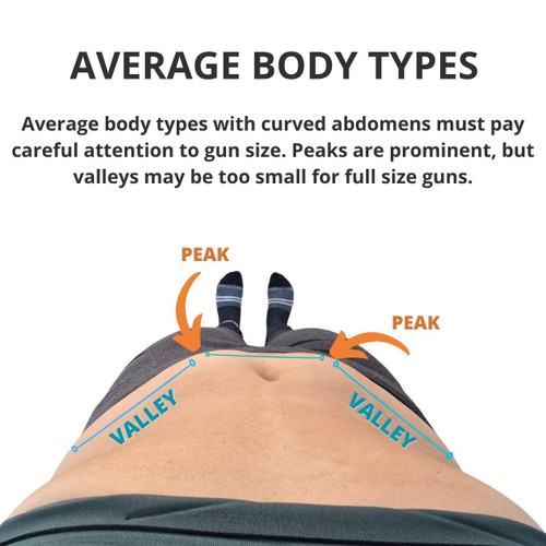 Clothing drape example 2 of 9: finding your concealment Sweet Spot.