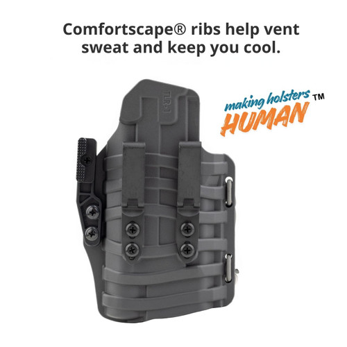 Photo of the Floodlight2 light bearing holster for full size guns with weapon mounted lights.