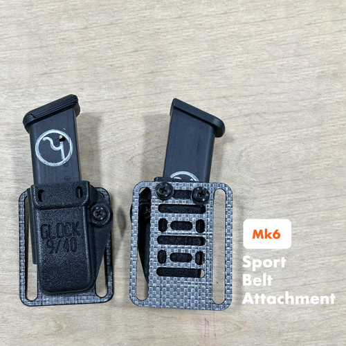 Photo of Enigma magazine adapters (magazine pouches not included).