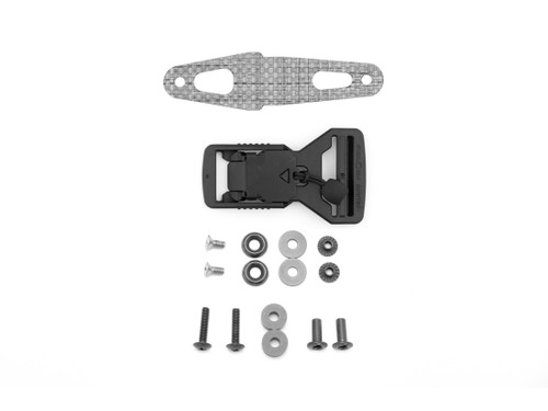 Photo of spare hardware kit for Enigma OS Standard and Light Bearing. Includes Fidlock magnetic buckle.