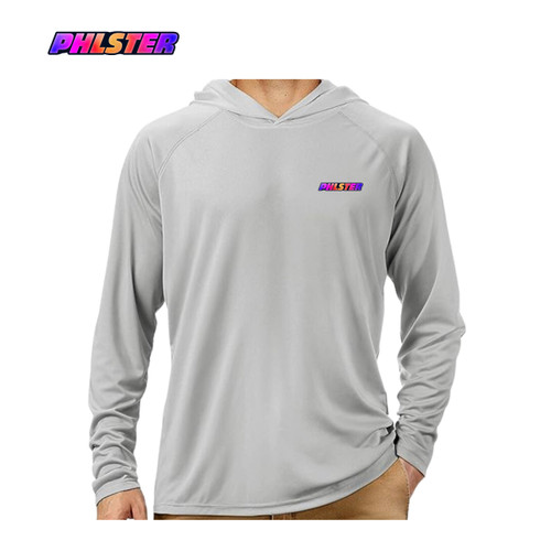 This sun shirt is tastefully branded with the PHLster logo
