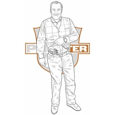 Average Height Male Frame - illustration