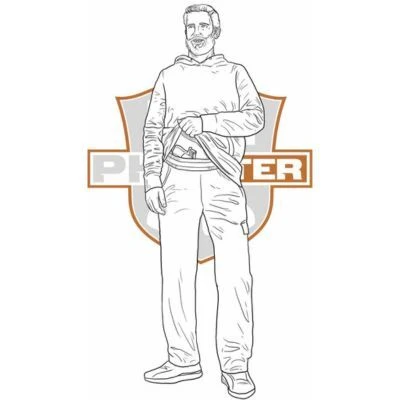 Average Height Lean Male Frame - illustration