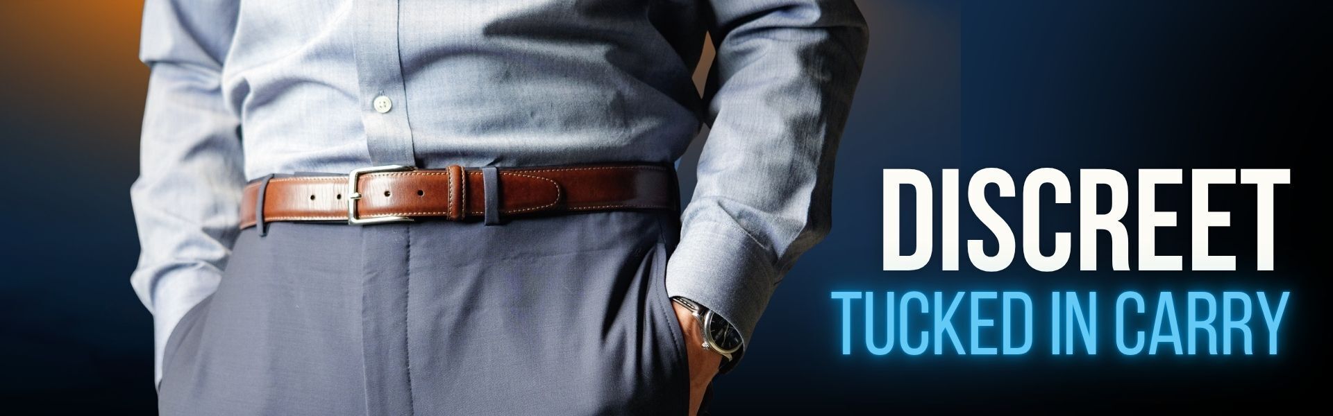 Business Casual 101: How to Conceal in a Tucked-In Shirt