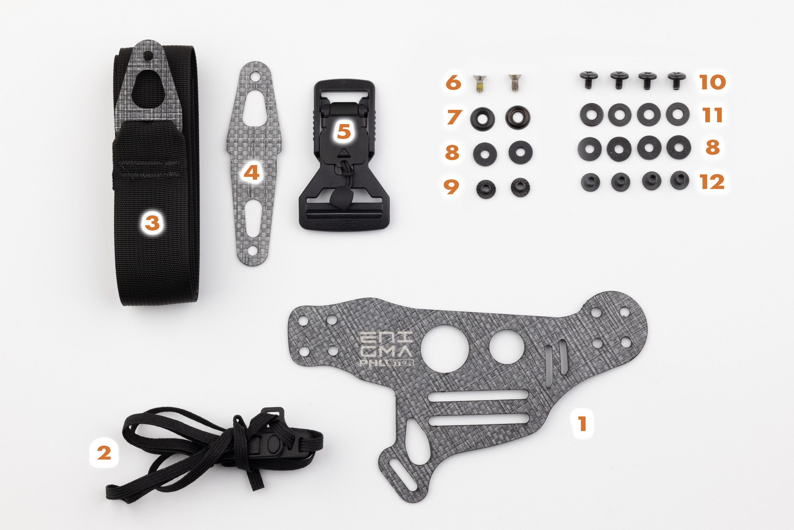 Photo of disassembled Enigma OS Light Bearing.
