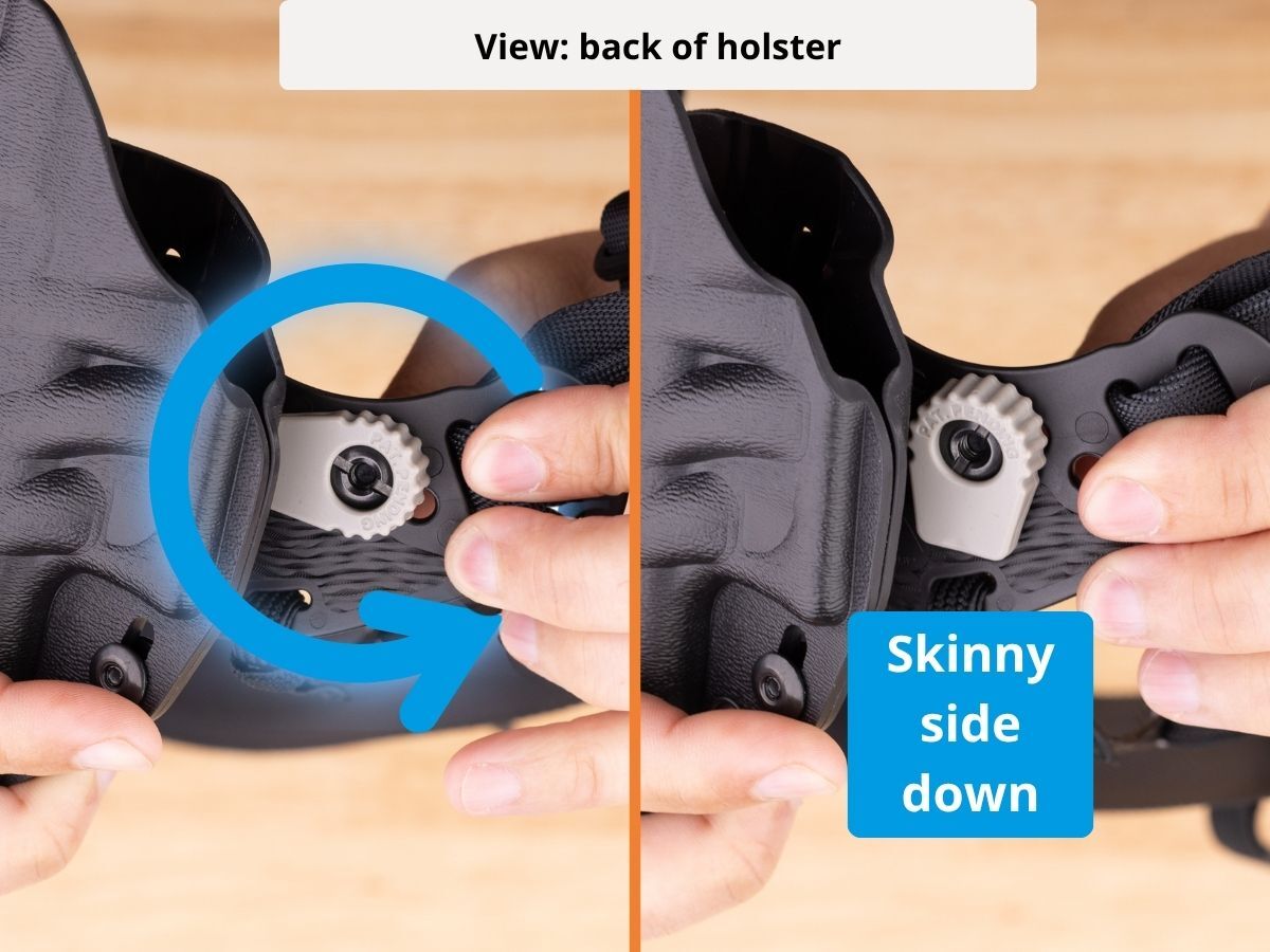 Photo showing how to rotate the Camwing.