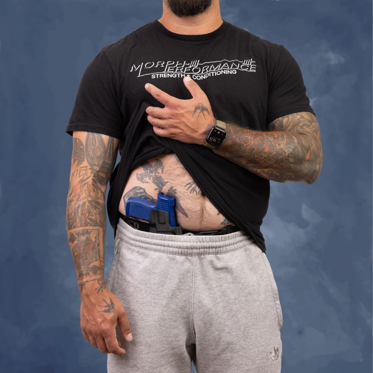 Men's concealed carry example.