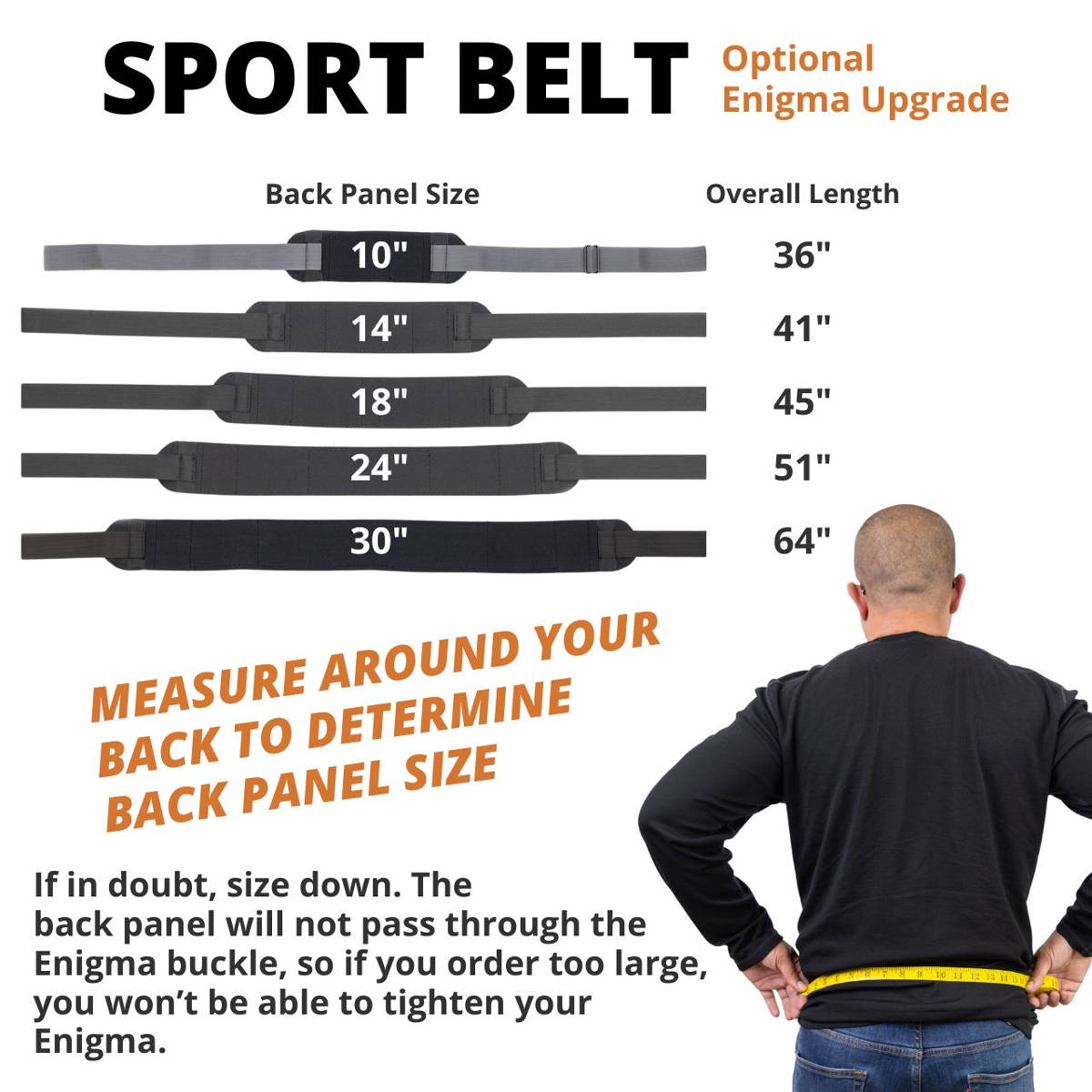 Sport Belt Sizing Tips | PHLster Enigma