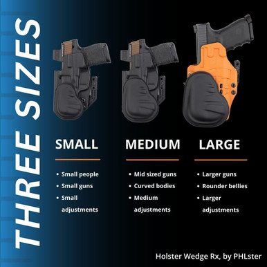 PHLster Wedge Rx holster wedge with medical grade materials.