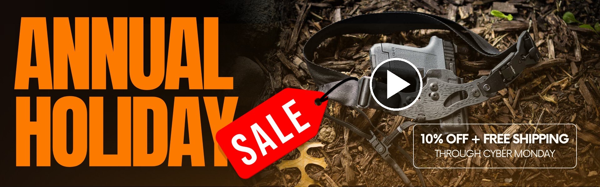 Annual Holiday Sale: 10% off + free shipping through Cyber Monday