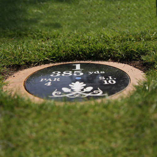 Mow Over Tee Sign - Granite Plaque