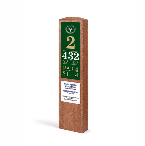 ProPlex™Single Post Tee Sign - (Wood Effect Range Sponsored)