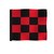 Red/Black Chequered 2 Ply Tube Lock Flag