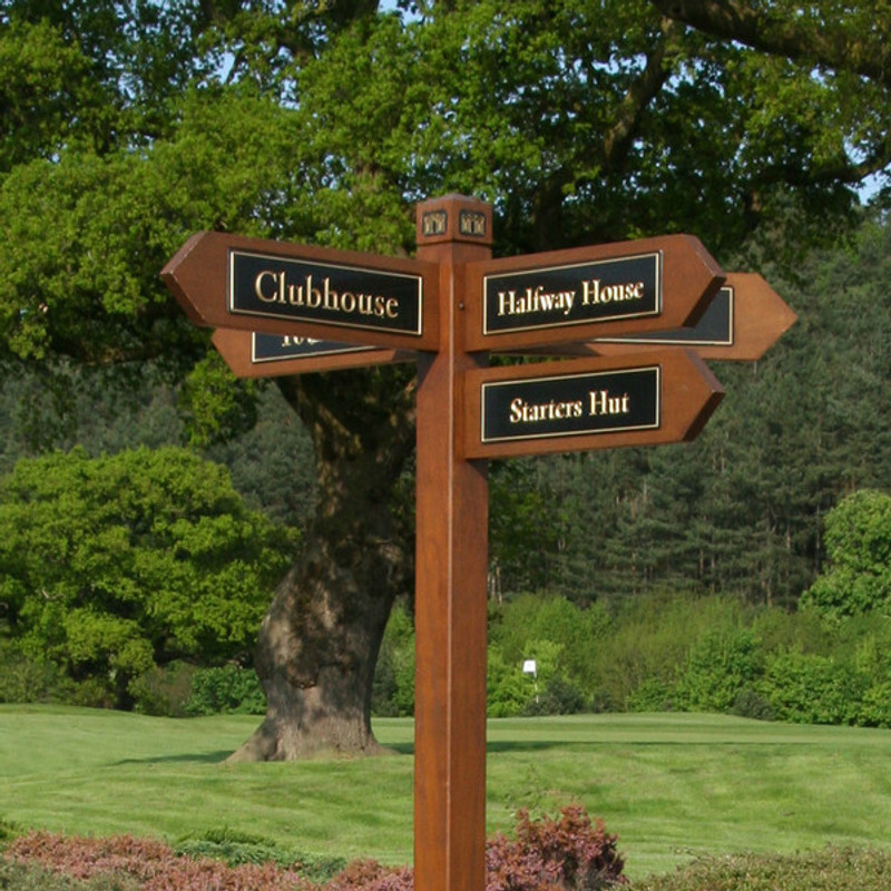 Golf Course Directional Signs | Pinseeker