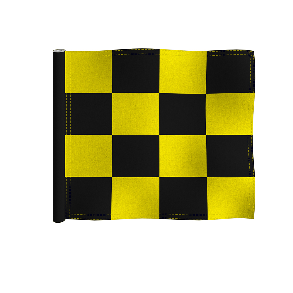 送料関税込【CRAFTD London】Chequered Flag (2色) 国内発送♪ Red/White Chequered 2 Ply Tube Lock Flag - Pinseeker