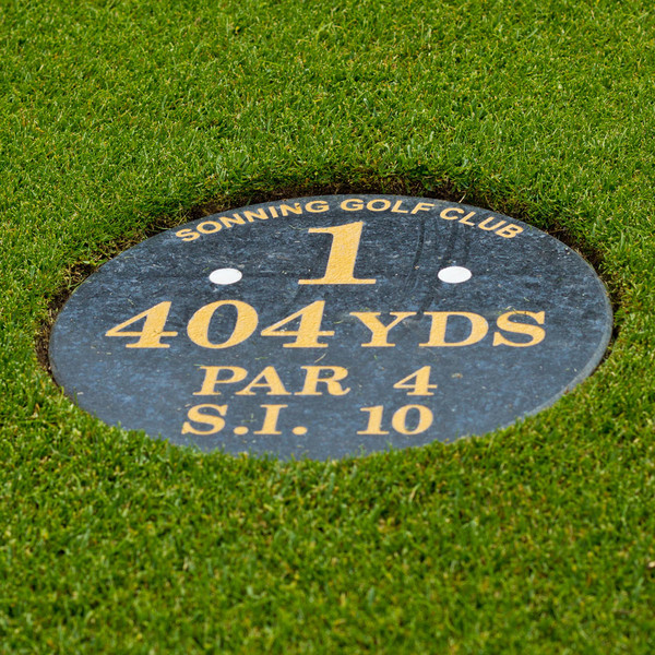 Granite Mow Over Tee Sign - 250mm