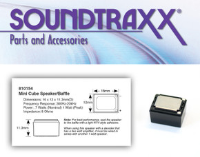 SoundTraxx 810154 Mini Cube Speaker Packaging SoundTraxx 810154 Mini Cube Speaker Packaging