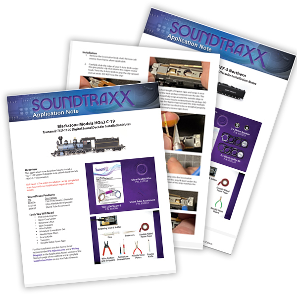 SoundTraxx Installation Guides
