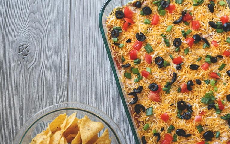 Cajun Layered Bean Dip